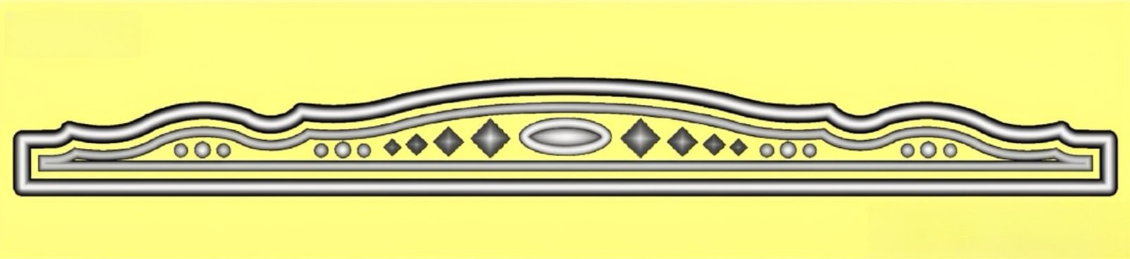 Mix - MIX-48 Elegant Decorative Architrave and Border Molding 3D Relief Model